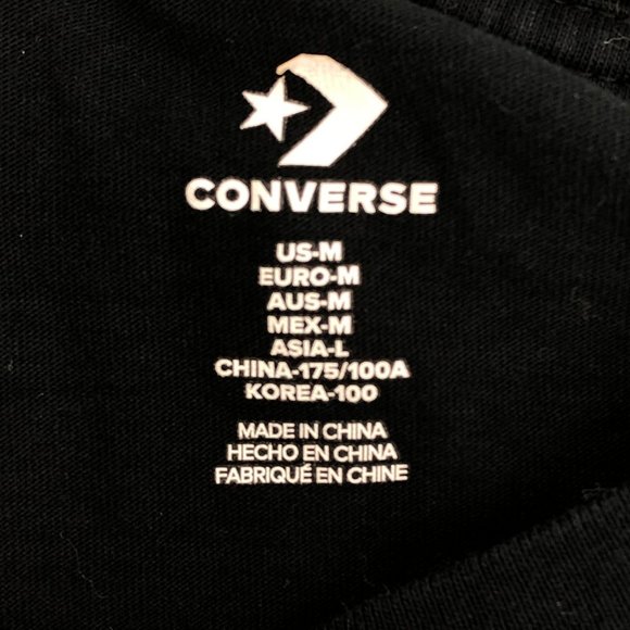 Converse Black & Yellow Classic T-Shirt | Men's Medium - Picture 4 of 6